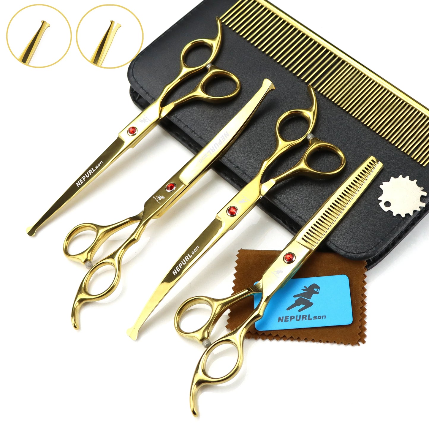 7 Inch Pet Scissors Set Pet Baby Head Scissors Set Multicolor High Class Pet Scissors PTS-053