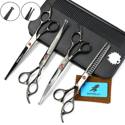 7 Inch Pet Scissors Set Pet Baby Head Scissors Set Multicolor High Class Pet Scissors PTS-053