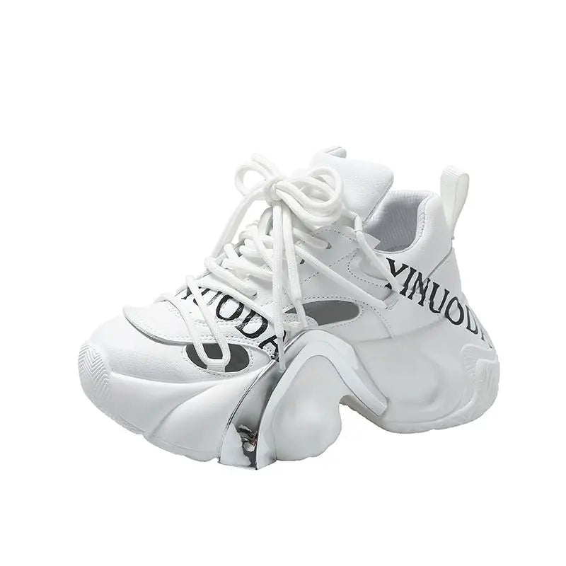 Breathable Tenis Feminino  Casual Running Sports Summer Platform Thick Rubber Sole Shoe Pink Sneakers for Women
