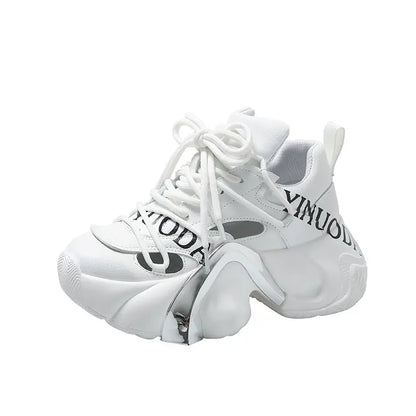 Breathable Tenis Feminino  Casual Running Sports Summer Platform Thick Rubber Sole Shoe Pink Sneakers for Women