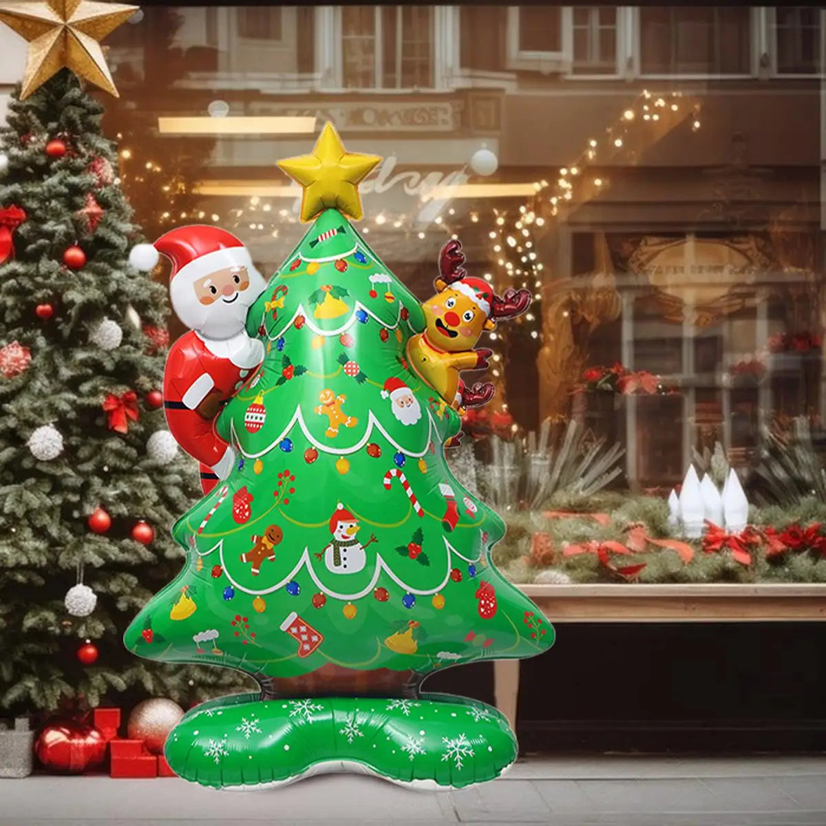 Christmas Standing Balloons Creating Festive Party Atmosphere Easy-to-Use Outdoor Holiday Yard Decorations Beginners Made China