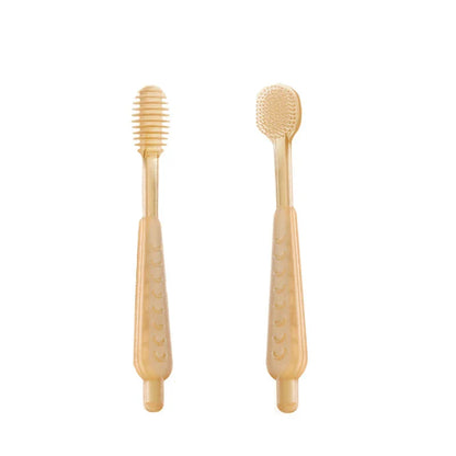 Baby Tongue Coated Toothbrush Set Baby Newborn Oral Cleaner Silicone Toothbrush Silicone Toothbrush for Kids