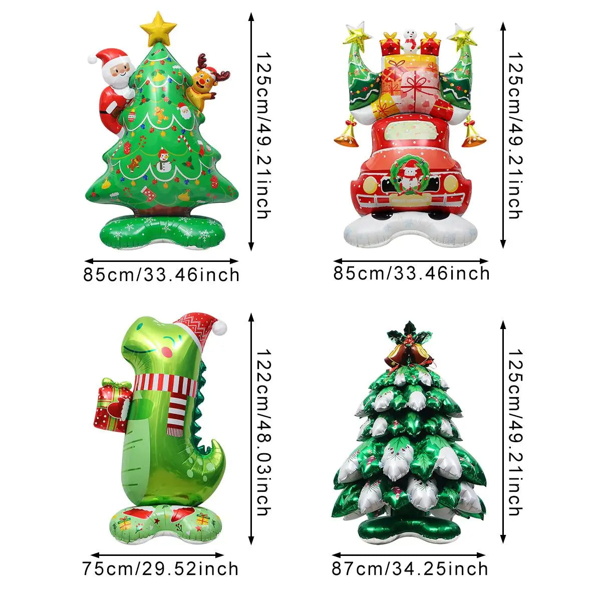 Christmas Standing Balloons Creating Festive Party Atmosphere Easy-to-Use Outdoor Holiday Yard Decorations Beginners Made China