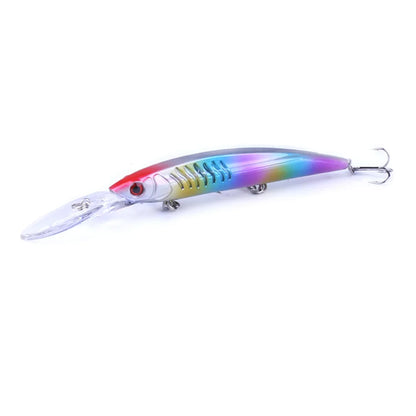 Minnow Wobbler Fishing Lure – 14.5cm, 13g, 1.8-2.7m Depth, Bass Carp Pike, 6 Colors + 6-Pack