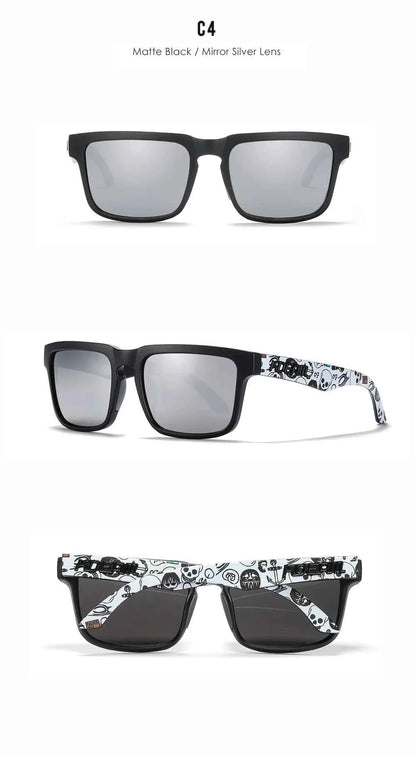 KDEAM Classic Square Sunglasses Men Women Category 3 Polarized Sun Glasses Unique Frame Surface Eyewear With Case Box KD332
