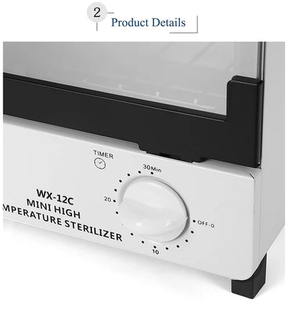 10L Nail Tool Sterilizer Large Capacity Multifunctional Dry High Temperature Sterilizer 1000W For Sterilizing Hair Salon Tool