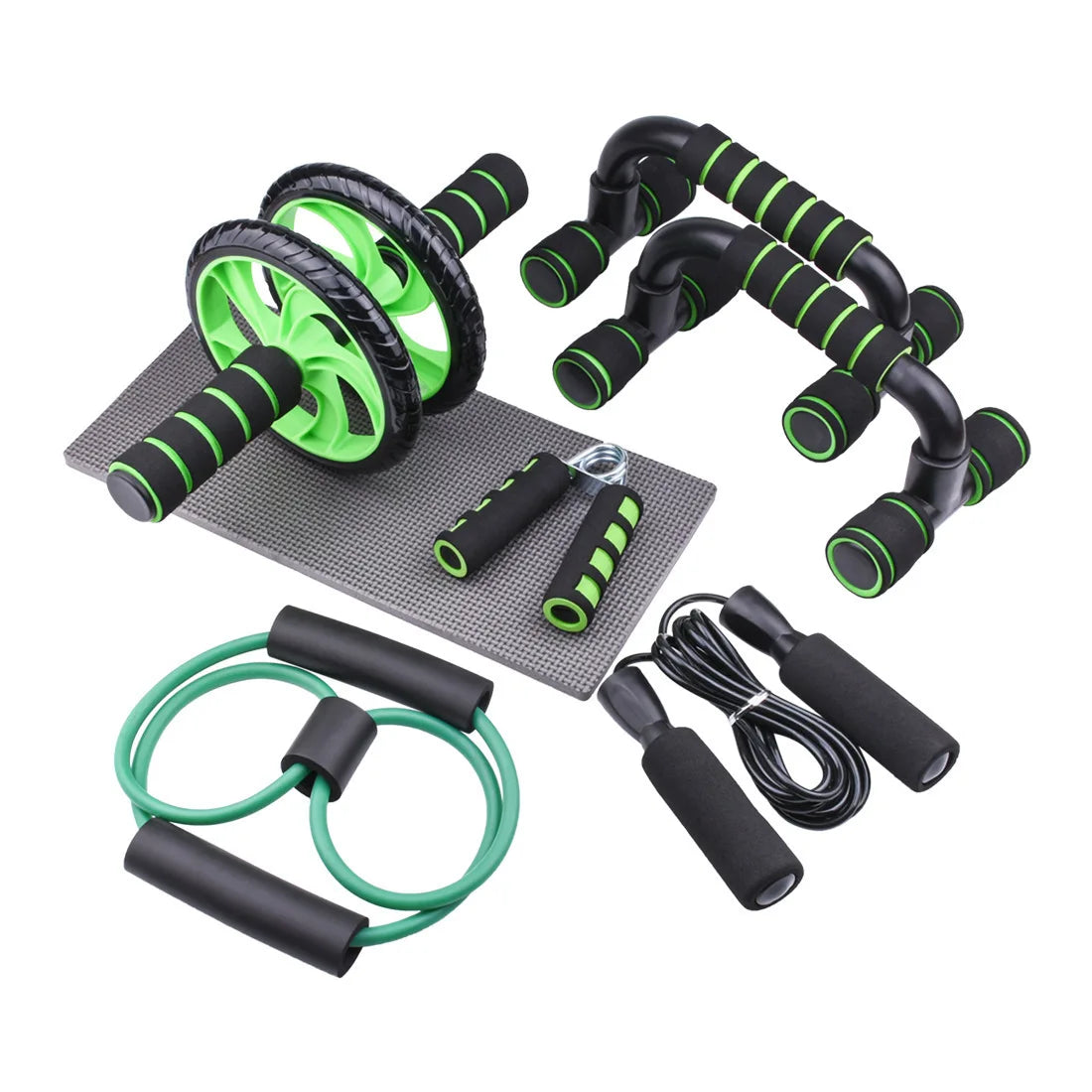 Abdominal Exercise Wheel Roller Exercise Power Roller Wheel Roller Set Mat Manufacturer Yoga Wheel Set