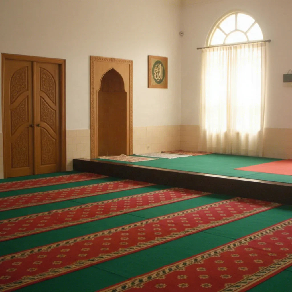 Cheap Muslim Mosque Prayer Carpet for Women Jacquard and Cut Pile Persian Style Prayer Carpet Rug