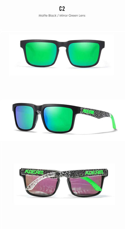 KDEAM Classic Square Sunglasses Men Women Category 3 Polarized Sun Glasses Unique Frame Surface Eyewear With Case Box KD332