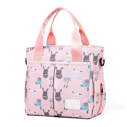 2026 New High Quality Cartoon Printing Mommy Shoulder Bag Waterproof Large Capacity Baby Bags