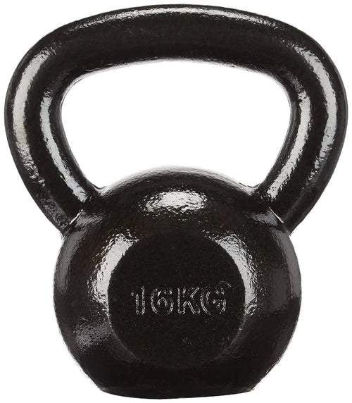 25LB Single  Kettlebell Weights Cast Iron/Kettlebells Powder Coated - Strength Training Home Gym  Full-body Exercises