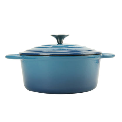 2.6 L Enameled Cast Iron Stock Pot with Lid Pot Cast Iron Dutch Oven