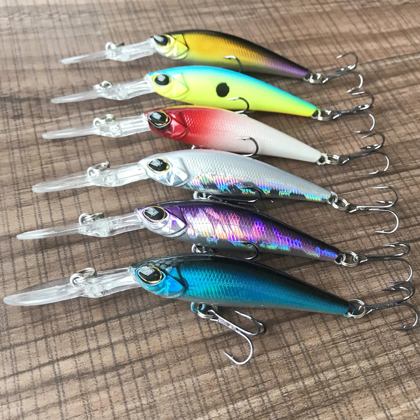 Floating Minnow Fishing Lure – 9cm, 5.8g, Crankbait Wobbler, 6 Colors, Bass & Pike