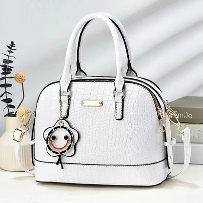 2025 New Style Customised PU Leather Women's Handbag Zipper Closure Casual Tote with Logo Ladies Hand Bags