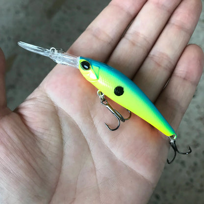 Floating Minnow Fishing Lure – 9cm, 5.8g, Crankbait Wobbler, 6 Colors, Bass & Pike