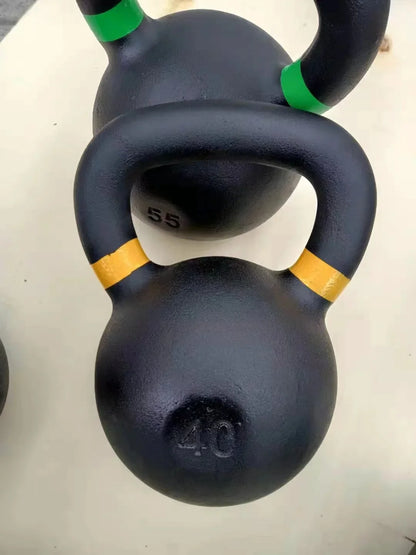 25LB Single  Kettlebell Weights Cast Iron/Kettlebells Powder Coated - Strength Training Home Gym  Full-body Exercises
