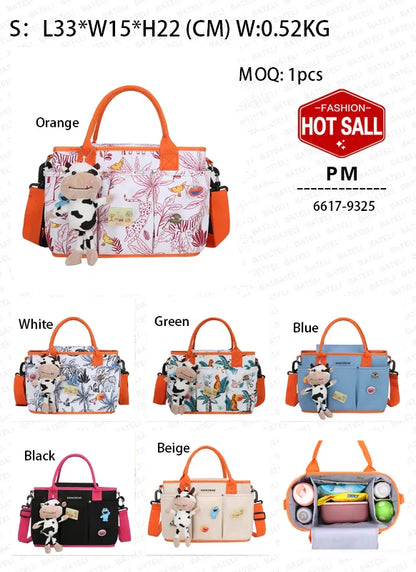 Baby Diaper Bag Mommy Bag Can Store Large Capacity Waterproof and Oil-proof Multi-functional Travel Mommy Bag