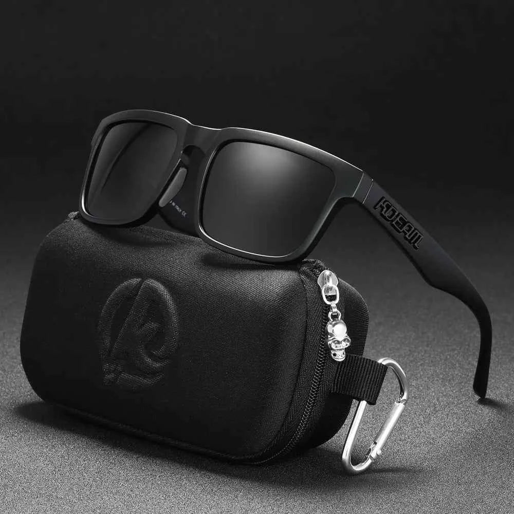 KDEAM Classic Square Sunglasses Men Women Category 3 Polarized Sun Glasses Unique Frame Surface Eyewear With Case Box KD332