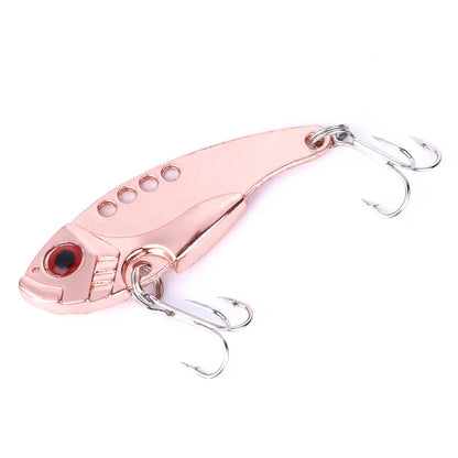 Metal VIB Cicada Fishing Lure – 3D Eyes Hard Bait with Treble Hook, 3g/7g/11g