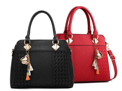 Gusure Luxury Handbag Women Crossbody Bag with tassel hanging Large Capacity Female Shoulder Bags Embroidery Tote Sac A Main