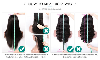 Ali Grace Hair Malaysian Deep Wave Hair Wigs Pre-Plucked 13X4 Lace Front Human Hair Wigs Natural Hairline With Baby Hair
