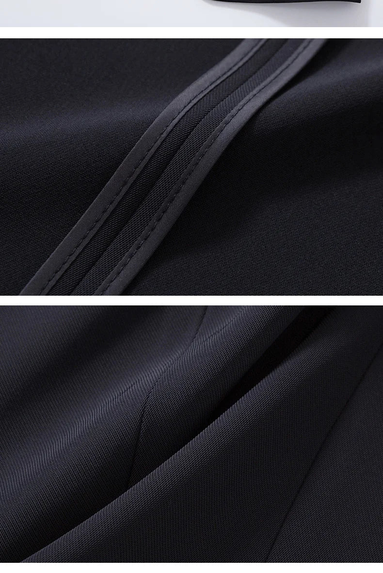Naviu New Fashion Women Formal Suits Business Temperament Short Sleeve Slim Blazer and Trousers Office Ladies Work Wear