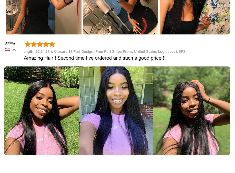 Ali Grace 5x5 HD Closure Brazilian Straight Hair HD/Transparent Lace Closure Pure-Hand Tied Human Hair Lace Closure 14-20Inch