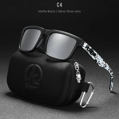 KDEAM Classic Square Sunglasses Men Women Category 3 Polarized Sun Glasses Unique Frame Surface Eyewear With Case Box KD332