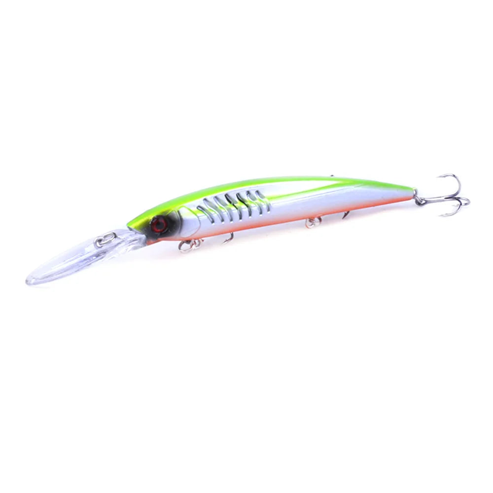 Minnow Wobbler Fishing Lure – 14.5cm, 13g, 1.8-2.7m Depth, Bass Carp Pike, 6 Colors + 6-Pack