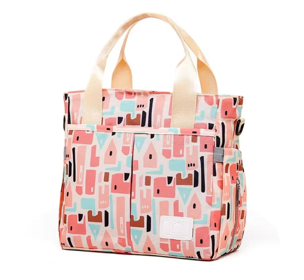 2026 New High Quality Cartoon Printing Mommy Shoulder Bag Waterproof Large Capacity Baby Bags