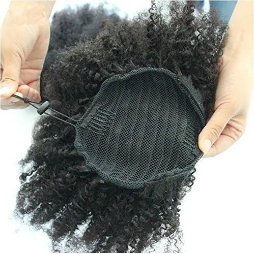 Chic Humain Women Puff Chignon Kinky Curly Hair Ponytail Hairpiece 120g