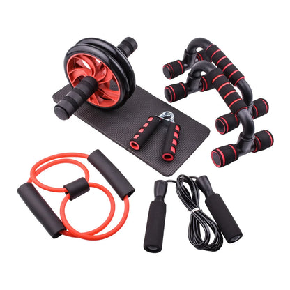 Abdominal Exercise Wheel Roller Exercise Power Roller Wheel Roller Set Mat Manufacturer Yoga Wheel Set