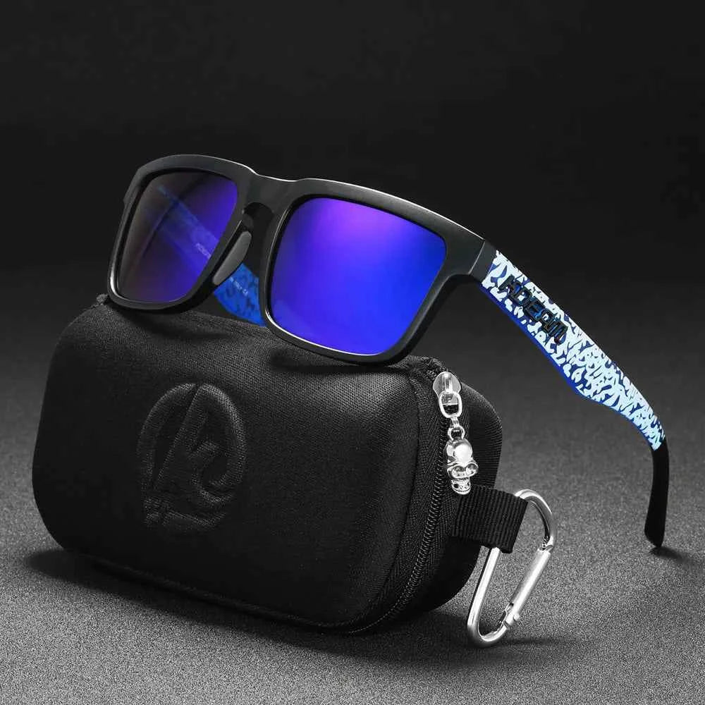 KDEAM Classic Square Sunglasses Men Women Category 3 Polarized Sun Glasses Unique Frame Surface Eyewear With Case Box KD332