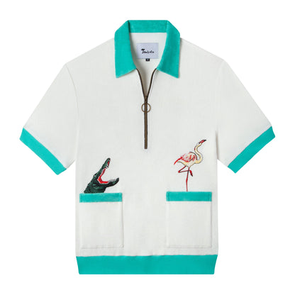 'Flamingo Tartare' Cabana (White)