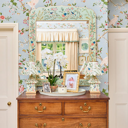 Green Large Chinoiserie Mirror