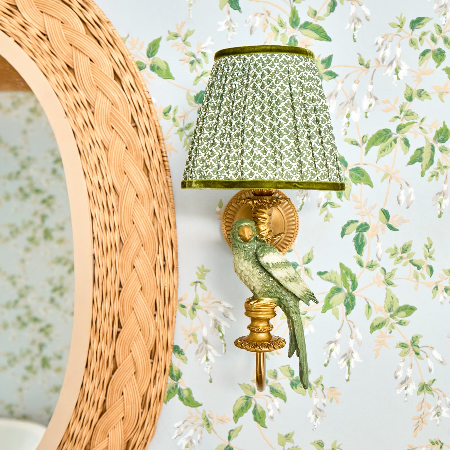 Olive Parrot Rechargeable Wall Light