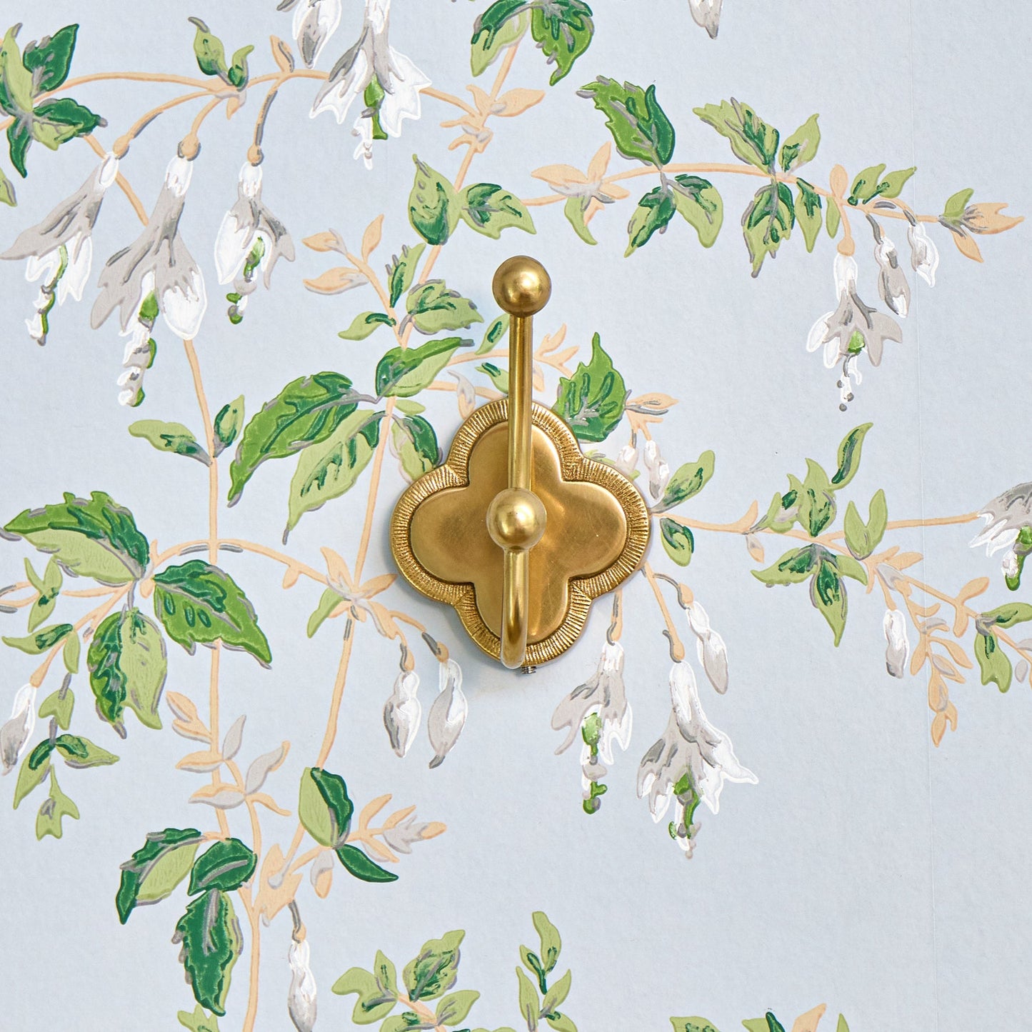 Quatrefoil Brass Hook