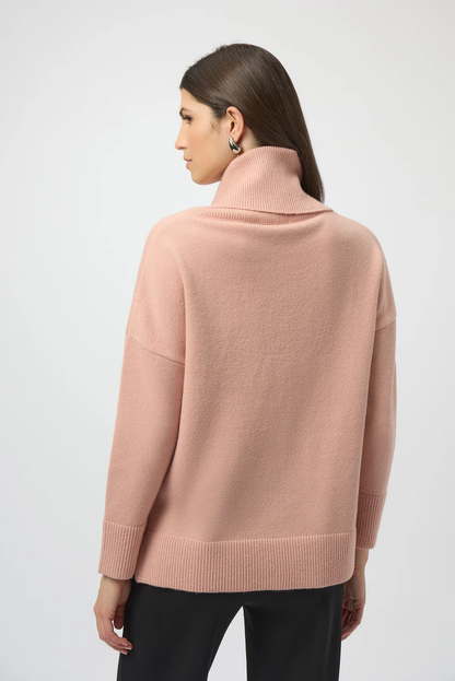 Joseph Ribkoff Sequined Turtle Neck Pullover Sweater 254942