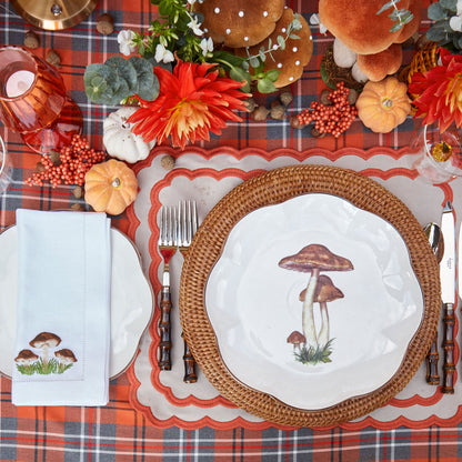 Scalloped Mushroom Dinner Plate