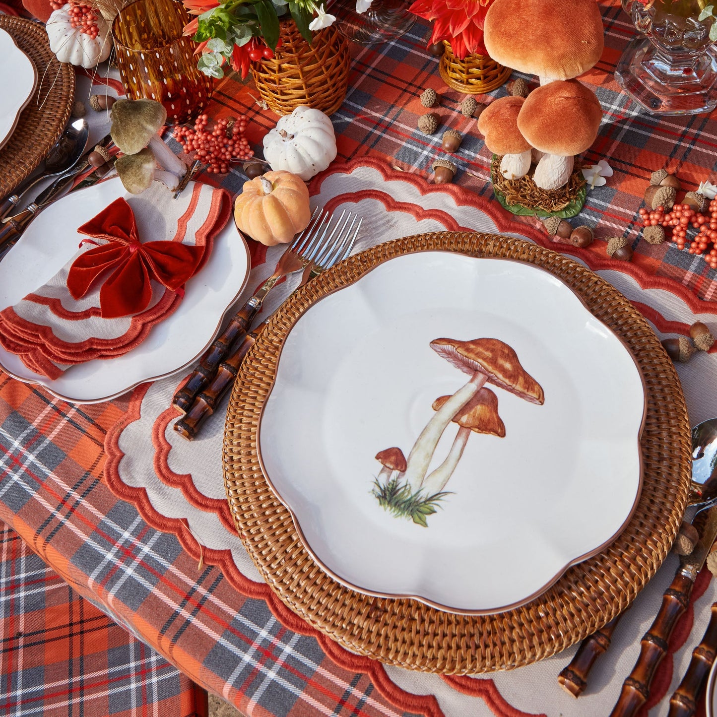 Scalloped Mushroom Dinner Plate