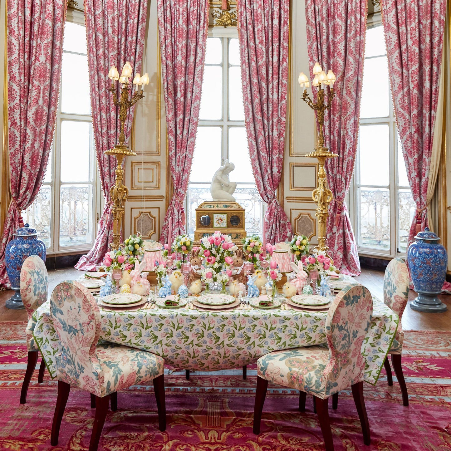 Green & Pink Josephine Garland Starter Plate