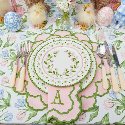 Green & Pink Josephine Garland Starter Plate