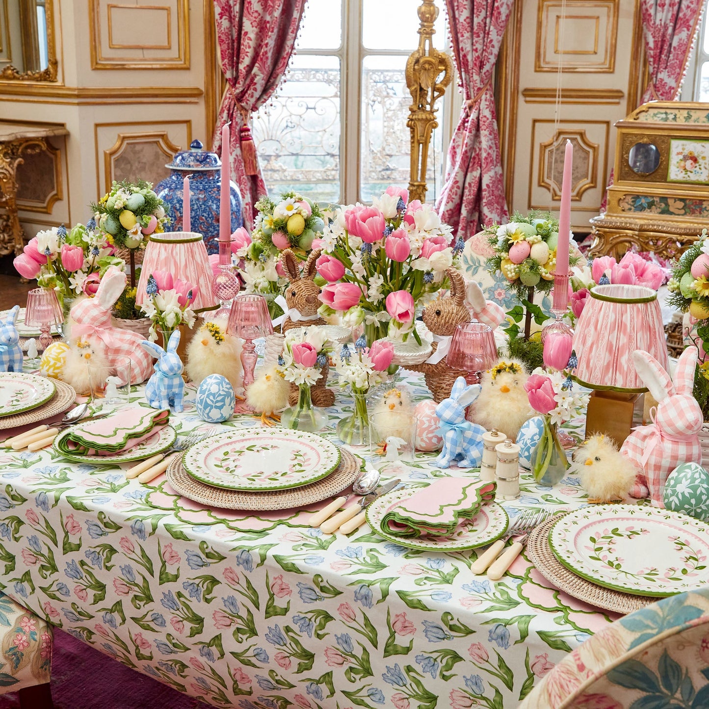 Green & Pink Josephine Garland Starter Plate