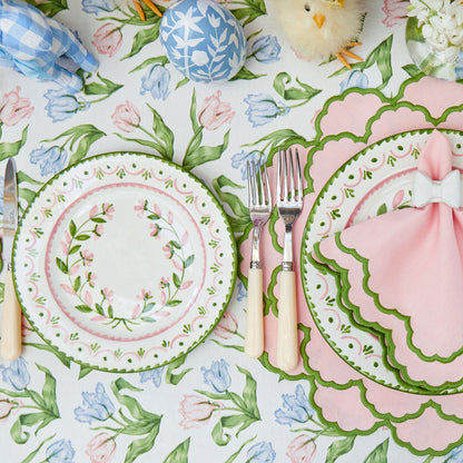 Green & Pink Josephine Garland Starter Plate