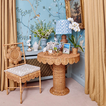 Blue Ikat Lampshade (40cm)