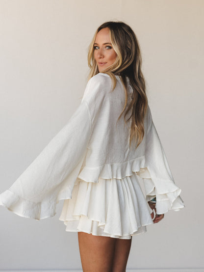 Anaya Poncho - Cream - Pre Order