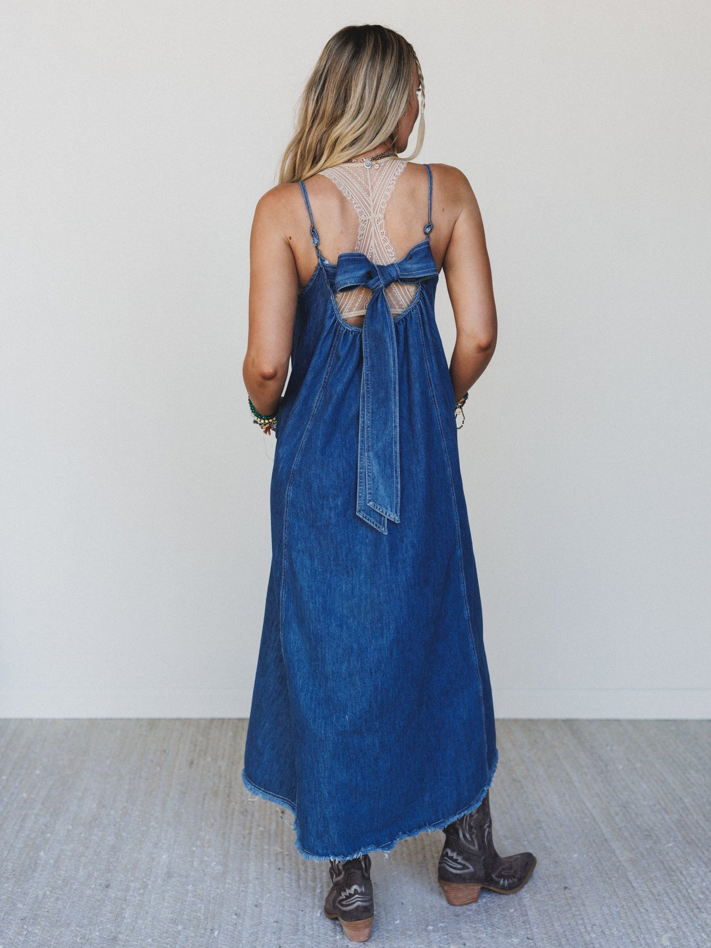 Bowtied Belle Maxi Dress - Cobalt - Pre Order