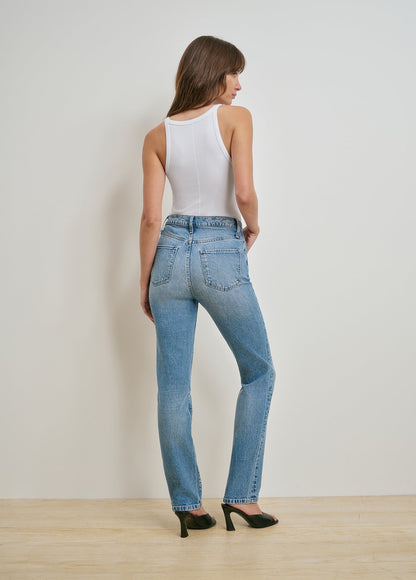 THE JEN MID RISE SLIM STRAIGHT