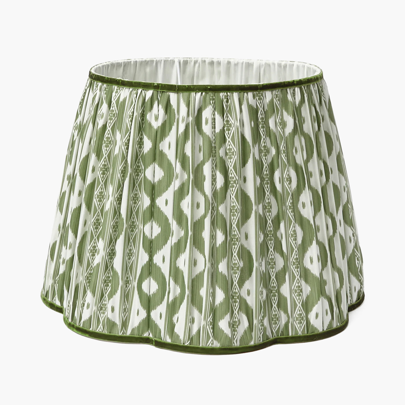 Olive Ikat Lampshade (40cm)