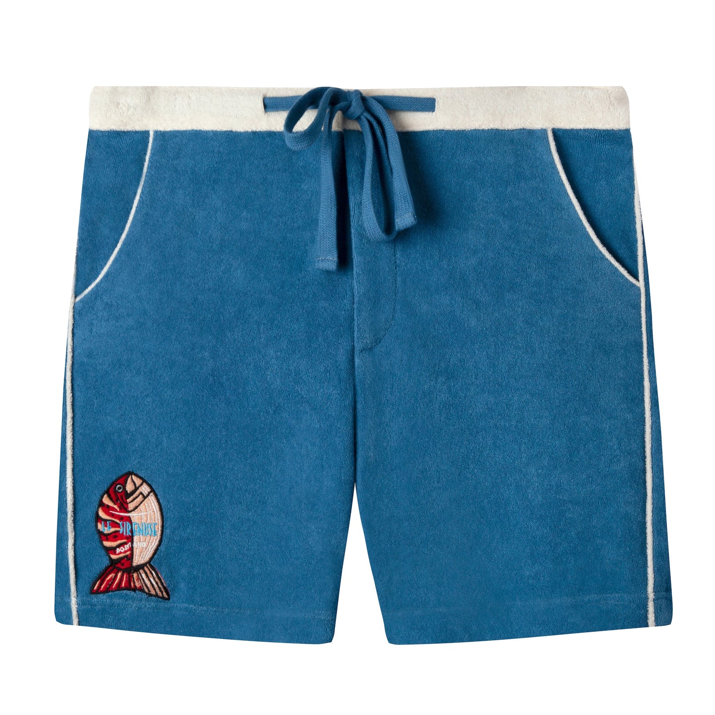 'Le Sirenuse' Pop-On Shorts (Mediterranean Blue)